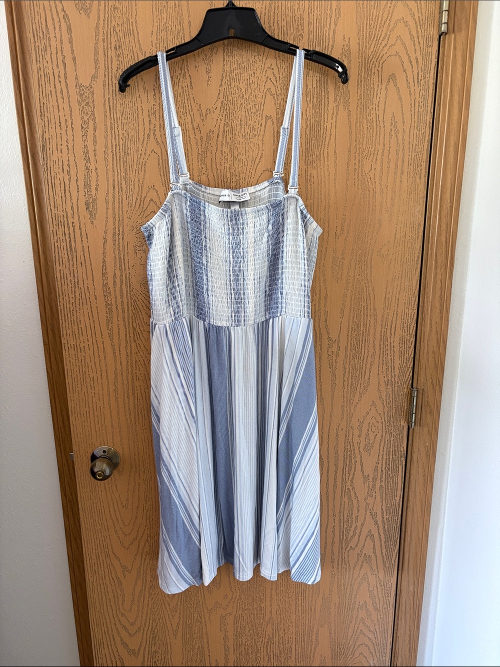 Torrid Blue and White Smoked Top Dress